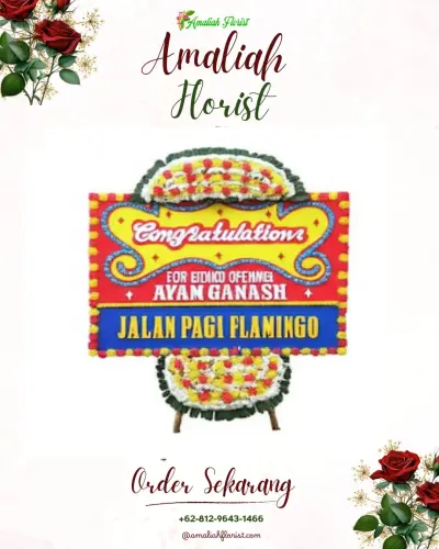 Bunga Papan Congratulation di Grha Emerald Bandung